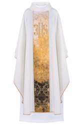 Ecru ornat drukowany z symbolem IHS