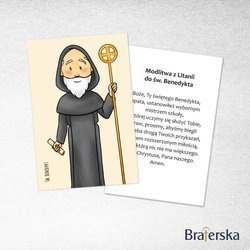 Obrazki dla dzieci. Św. Benedykt