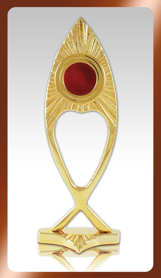Relikwiarz w formie chrześcijańskiego symbolu Ichtis w.2
