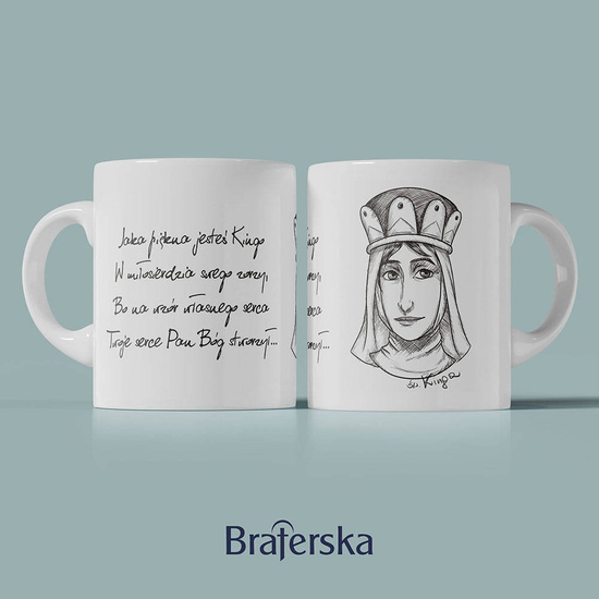 Kubek ceramiczny - św. Kinga