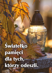 Plakat - Światełko pamięci
