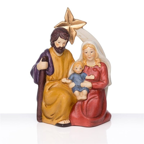 Szopka bożonarodzeniowa - Święta Rodzina - 13 cm - Ceramico