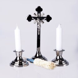 Komplet kolędowy - metalowy 19 cm