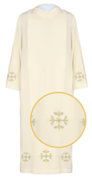 Alba kapłańska ecru haftowana
