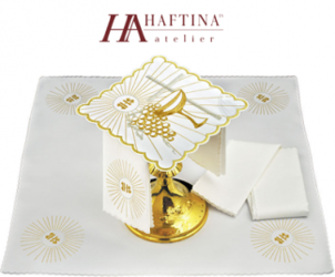 Bielizna kielichowa haftowana Kielich i krzyż