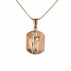 Medalik św.Andrzej Bobola - srebrny - pozłacany