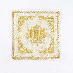 Palka haftowana IHS - ecru