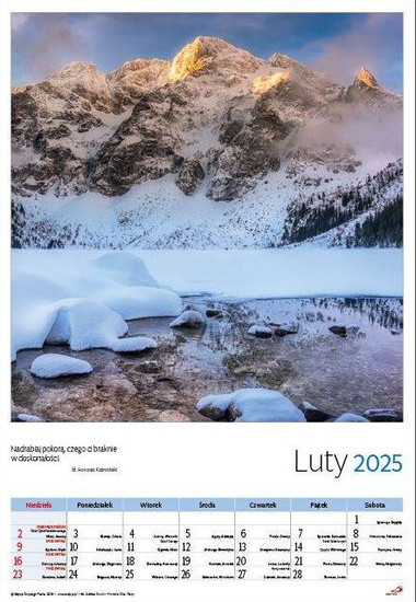 Kalendarz 2025 - Krajobrazy polskie