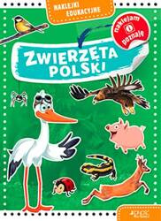 Naklejki edukacyjne. Zwierzęta Polski