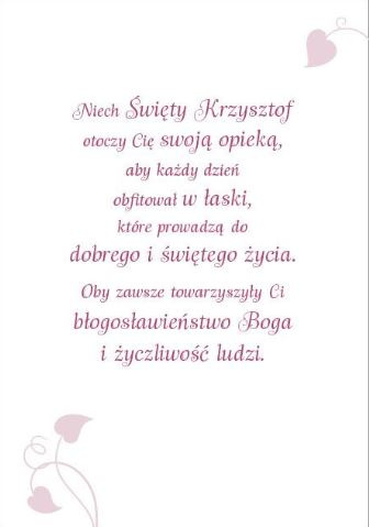 Karnet ze Świętymi 15 - św. Krzysztof