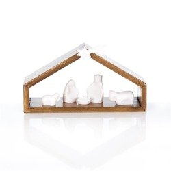 Szopka bożonarodzeniowa - Alabaster - 11cm