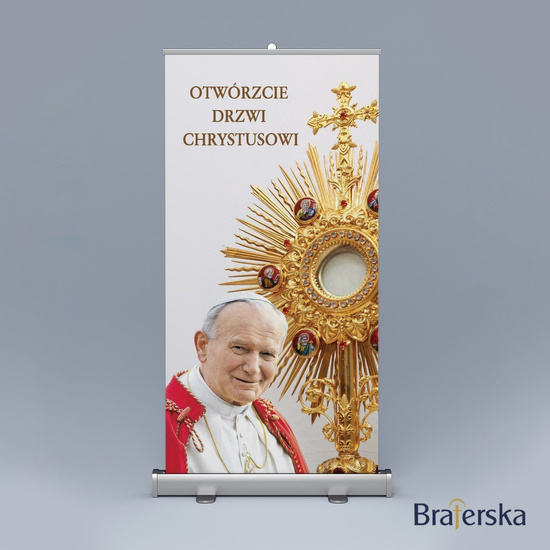 Baner Boże Ciało - Otwórzcie drzwi Chrystusowi