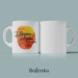 Kubek ceramiczny - Z Bogiem wszystko jest możliwe