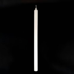 Świeca gromnica biała gładka - 37 cm