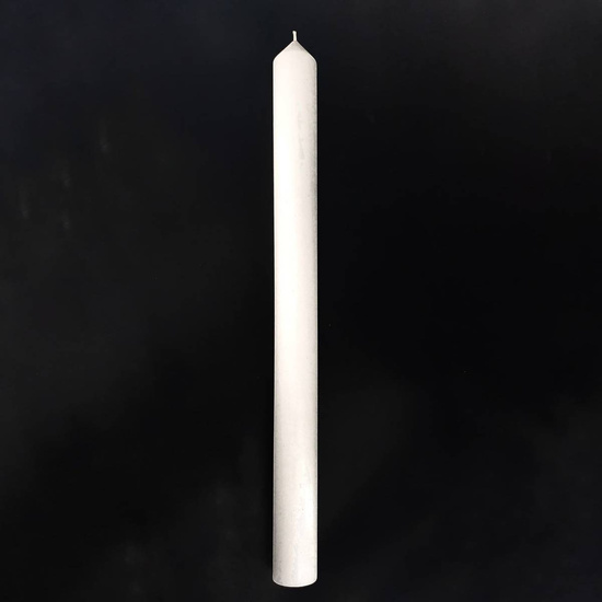 Świeca biała gładka - akolitka - 65 cm