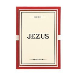 Kartka z imieniem Jezus - bordo