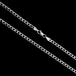 Srebrny łańcuszek - pancerka (4 mm)