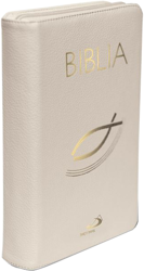 Biblia z rybką z suwakiem ecru