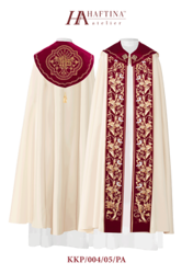 Kapa haftowana na aksamicie "IHS"