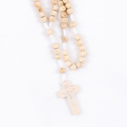 Różaniec drewniany