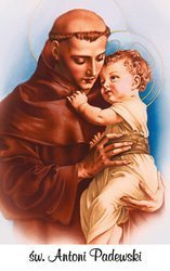 Plastikowy obrazek - św. Antoni Padewski