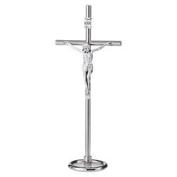 Krzyż metalowy stojący - 16 cm