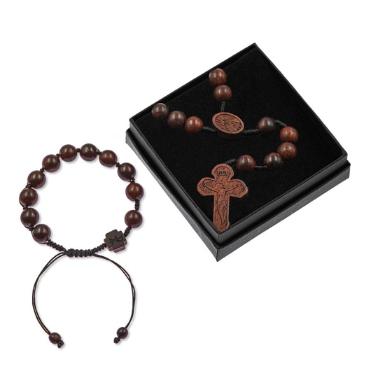 Zestaw - różaniec - bransoletka