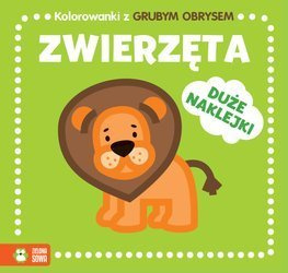 Kolorowanka z grubym obrysem  Zwierzęta