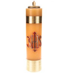 Świeca ołtarzowa olejowa aplikacja IHS