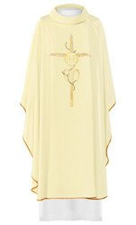 Ornat haftowany "Krzyż z symbolem IHS"