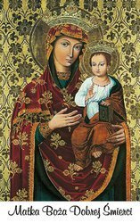 Obrazek plastikowy z modlitwą Matka Boża Dobrej Śmierci