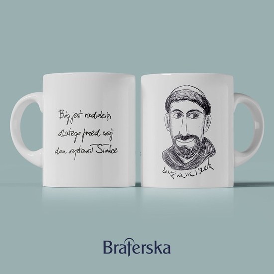 Kubek ceramiczny - św. Franciszek