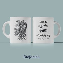 Kubek ceramiczny - Lecz Ci, co zaufają Panu odzyskują siły.
