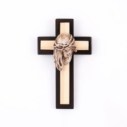 Krzyż - Twarz Jezusa w koronie cierniowej