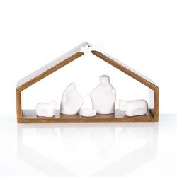 Szopka bożonarodzeniowa - Alabaster - 16,5 cm