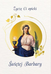 Karnet ze Świętymi 5 - św. Barbara