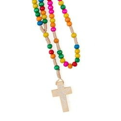 Różaniec drewniany na sznurku