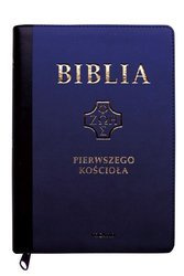 Biblia pierwszego Kościoła z paginatorami i suwakiem - granatowa ze złoceniem