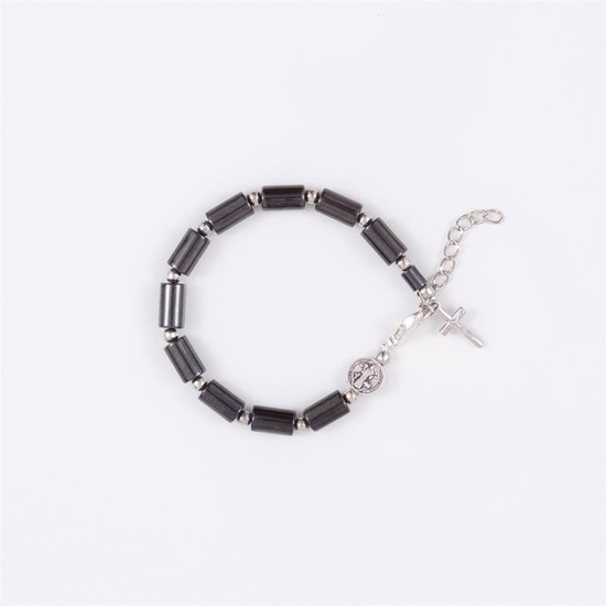 Bransoletka dziesiątka różańca - Św. Benedykt