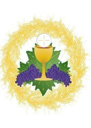 Kartka Braterska - Kielich z Hostią