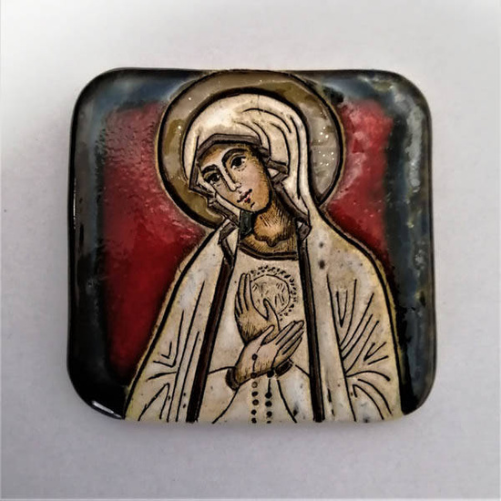Ikona ceramiczna - MB Fatimska