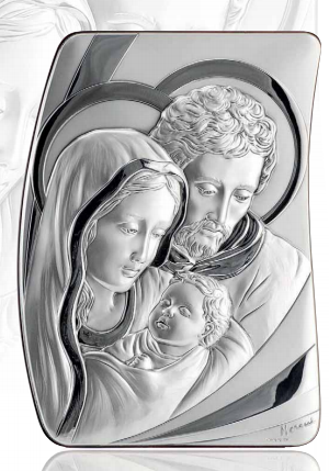Srebrny obrazek. Święta Rodzina