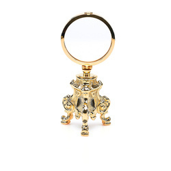 Kustodia na hostię, mini z podstawą w stylu rokoko - 18 cm