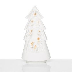 Szopka bożonarodzeniowa - choinka - świecąca - Bianco