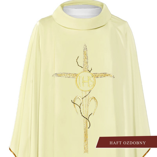 Ornat haftowany "Krzyż z symbolem IHS" 