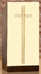 Serweta na lektorium haftowana z dużym krzyżem