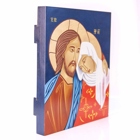Ikona pisana - Spotkanie Zmartwychwstałego z Maryją