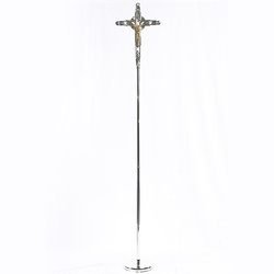 Krzyż procesyjny, pozłacany komplet - 200 cm zestaw 2