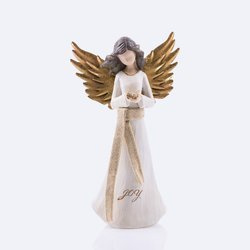 Figurka - Anioł z motylem - 20 cm