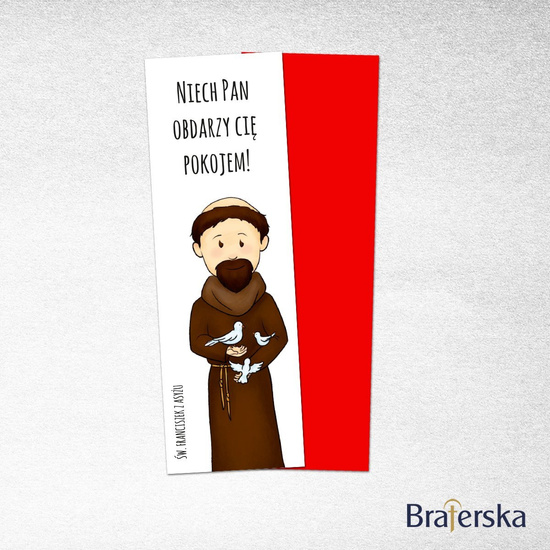 Zakładki dla dzieci - św. Franciszek (100 szt.)